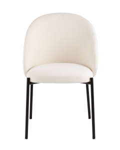 Стул обеденный Stool Group Adelinde бежевый с коричневой экокожей