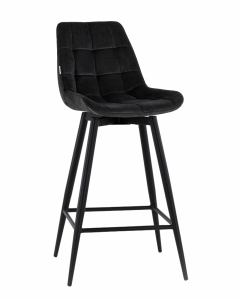 Стул барный Stool Group Флекс с поворотным механизмом велюр черный