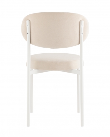Стул Stool Group Бриф SN велюр молочный каркас белый муар