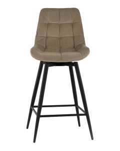 Стул полубарный Stool Group Флекс ПБ с поворотным механизмом велюр капучино