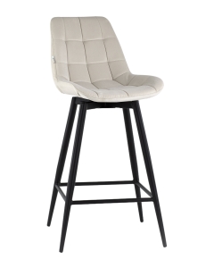 Стул барный Stool Group Флекс с поворотным механизмом велюр бежевый