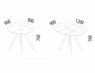Обеденный стол Витра Орфей 51 01 Мрамор белый-Серый