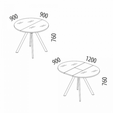 Обеденный стол Витра Орфей 51 02 Мрамор бежевый