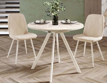 Обеденный стол Витра Орфей 51 02 Мрамор бежевый