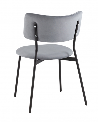 Стул Stool Group Амелия велюр серо-голубой