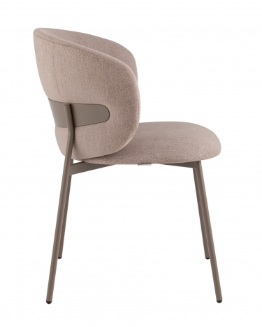 Стул Stool Group Блейз велюр бежевый каркас бежево-серый