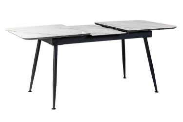 Стол R-home Месси раздвиж. 120-160 Светлый мрамор/Бабочка