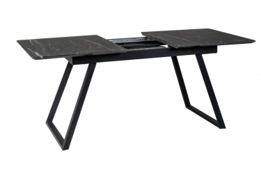 Стол R-home Пеле раздвиж. 120-160 Темный мрамор/Бабочка