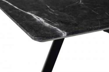 Стол R-home Пеле раздвиж. 120-160 Темный мрамор/Бабочка