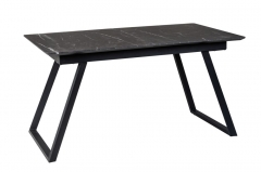 Стол R-home Пеле раздвиж. 120-160 Темный мрамор/Бабочка