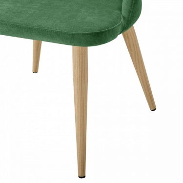 Кресло R-home Lars зеленый/нат.дуб