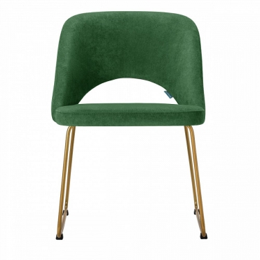 Кресло R-home Lars зеленый/Линк золото