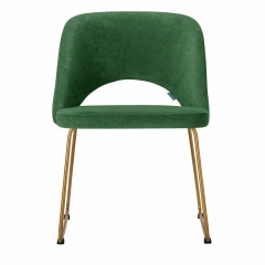 Кресло R-home Lars зеленый/Линк золото