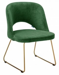 Кресло R-home Lars зеленый/Линк золото