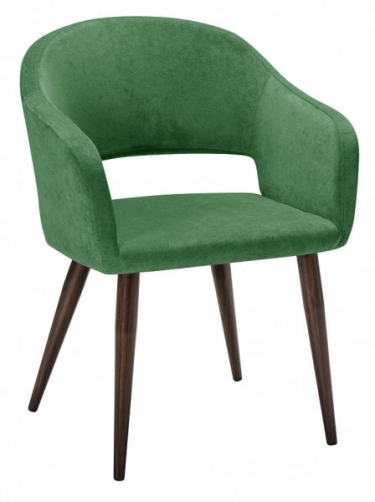 Кресло R-home Oscar зеленый/т.орех