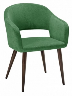 Кресло R-home Oscar зеленый/т.орех