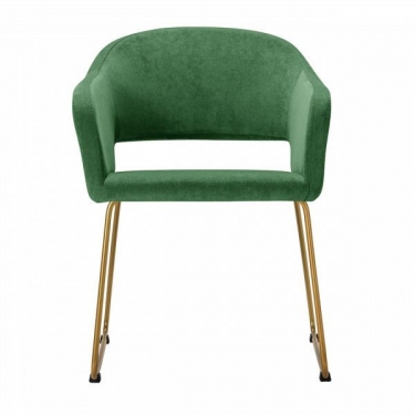 Кресло R-home Oscar К зеленый/Линк золото