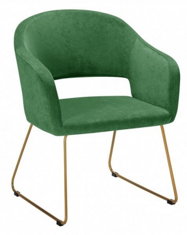 Кресло R-home Oscar К зеленый/Линк золото