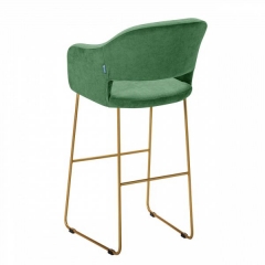 Кресло Бар R-home Oscar зеленый/Линк золото