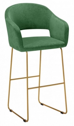 Кресло Бар R-home Oscar зеленый/Линк золото