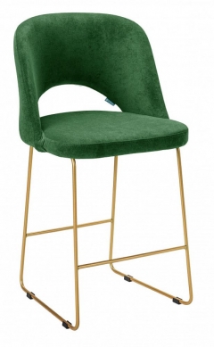 Кресло полубар R-home Lars ПБ зеленый/Линк золото