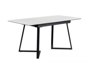 Стол R-home Роналдо раздвиж. 120-160 Светлый мрамор/Бабочка