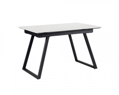 Стол R-home Пеле раздвиж. 120-160 Светлый мрамор/Бабочка