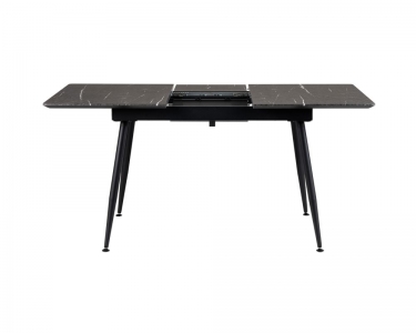 Стол R-home Месси раздвиж. 120-160 Темный мрамор/Бабочка