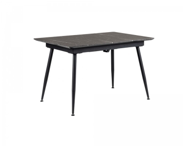 Стол R-home Месси раздвиж. 120-160 Темный мрамор/Бабочка