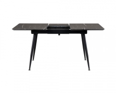 Стол R-home Месси раздвиж. 120-160 Темный мрамор/Бабочка