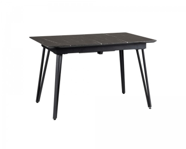 Стол R-home Диего раздвиж. 120-160 Темный мрамор/Бабочка