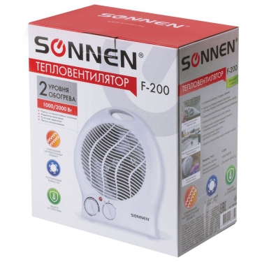 Тепловентилятор SONNEN SONNEN F-200 Белый
