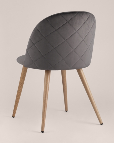 Стул Stool Group Лион ромбами Серый