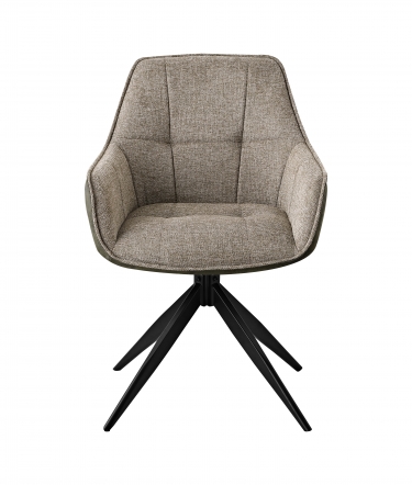 Стул обеденный Stool Group Alba коричневый c коричневой экокожей