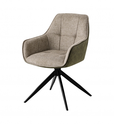 Стул обеденный Stool Group Alba коричневый c коричневой экокожей