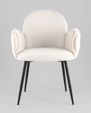 Стул обеденный Stool Group Wave Stripes букле светло-серый