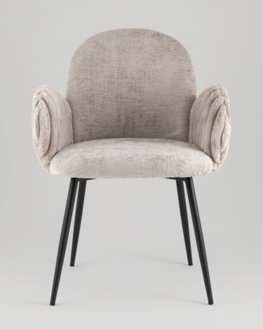 Стул обеденный Stool Group Wave Stripes букле серый