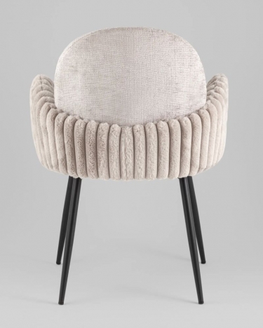 Стул обеденный Stool Group Wave Stripes букле серый