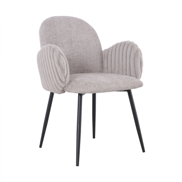 Стул обеденный Stool Group Wave Stripes букле серый