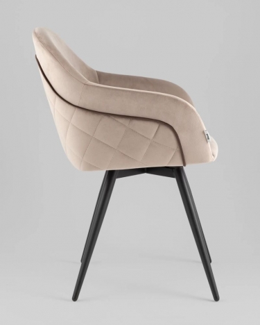 Стул Stool Group Новел New вращающийся велюр серо-коричневый