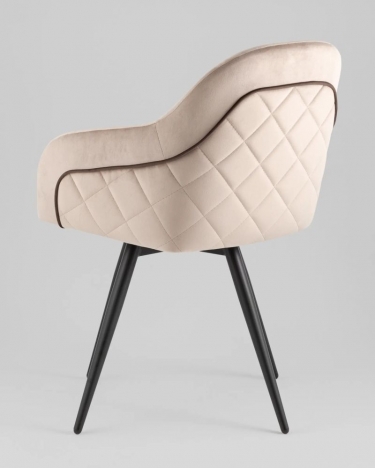 Стул Stool Group Новел New вращающийся велюр серо-коричневый