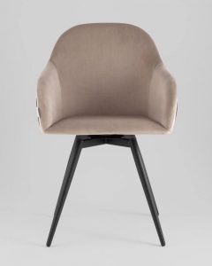 Стул Stool Group Новел New вращающийся велюр серо-коричневый