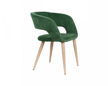 Кресло R-home Hugs зеленый/нат.дуб