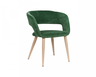 Кресло R-home Hugs зеленый/нат.дуб