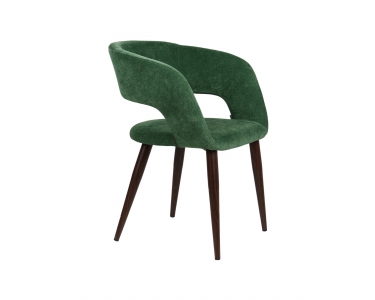 Кресло R-home Hugs зеленый/т.орех