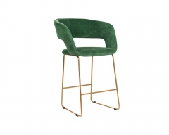 Кресло полубар R-home Hugs зеленый/Линк золото
