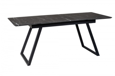 Стол R-home Пеле раздвиж. 140-180 Темный мрамор/Бабочка