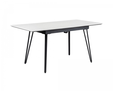 Стол R-home Диего раздвиж. 140-180 Светлый мрамор/Бабочка