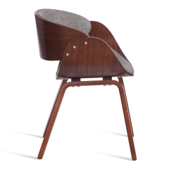 Стул Tetchair LANDO mod.8036 дерево / ткань, 59х53х75 см, орех/серый, Aimcasa 28