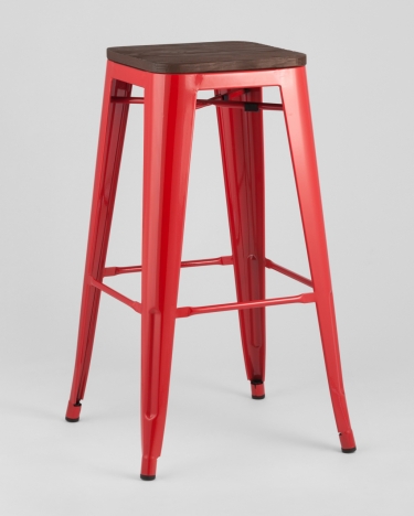 Стул барный Stool Group TOLIX WOOD Красный